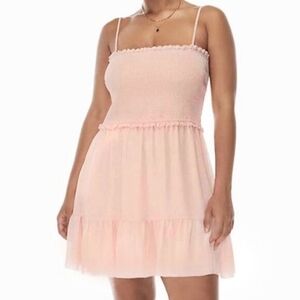 Aritzia Wilfred Tempest Sleeveless Smocked Mini Dress